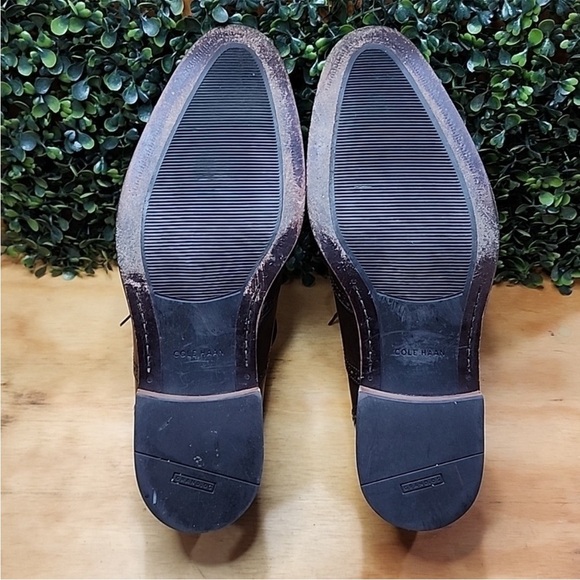 Cole Haan Men's Wingtip Oxford Leather Brown Special Occasion Shoes Size 11.5 - Picture 6 of 7